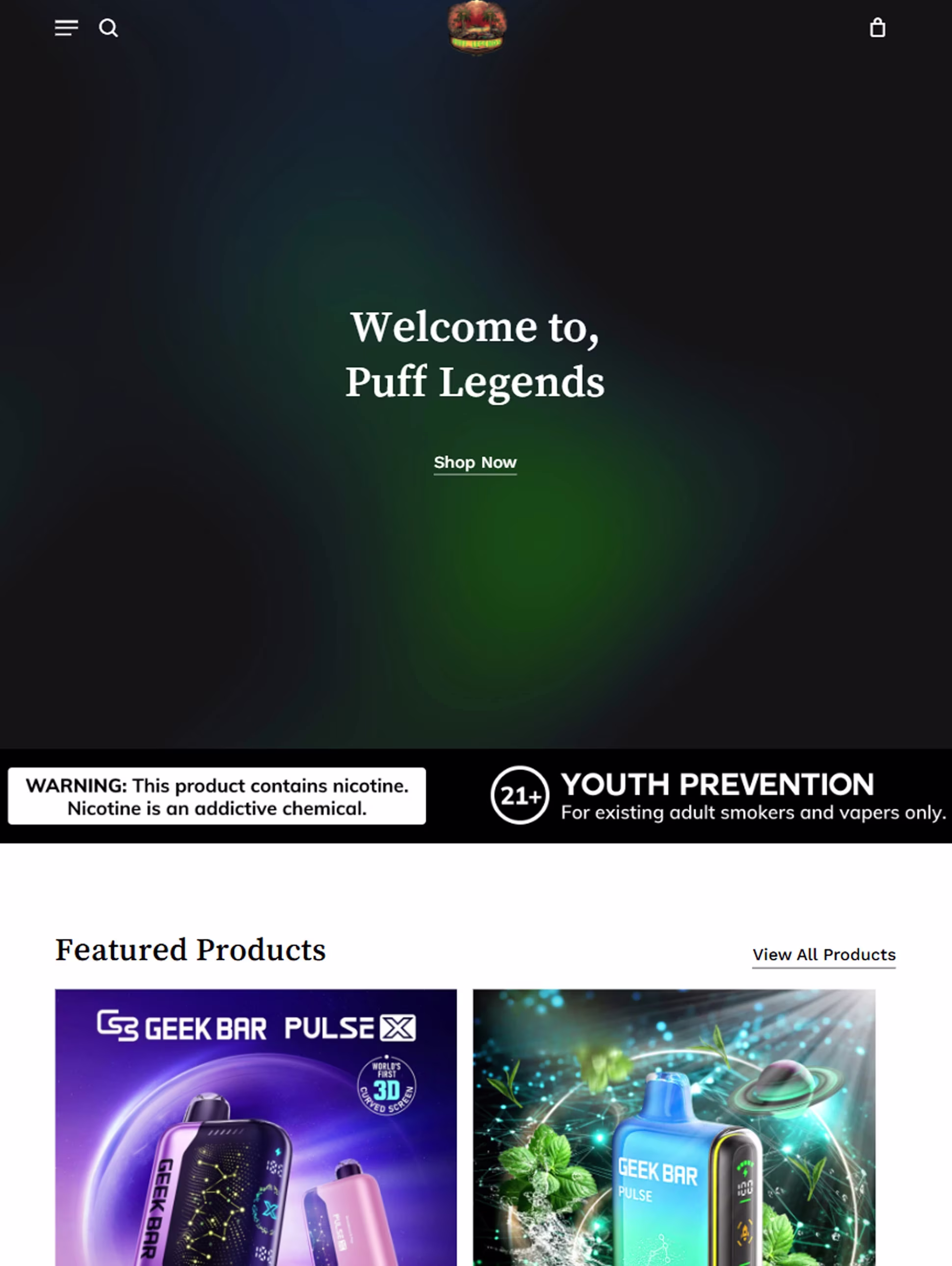 Puff Legends Website